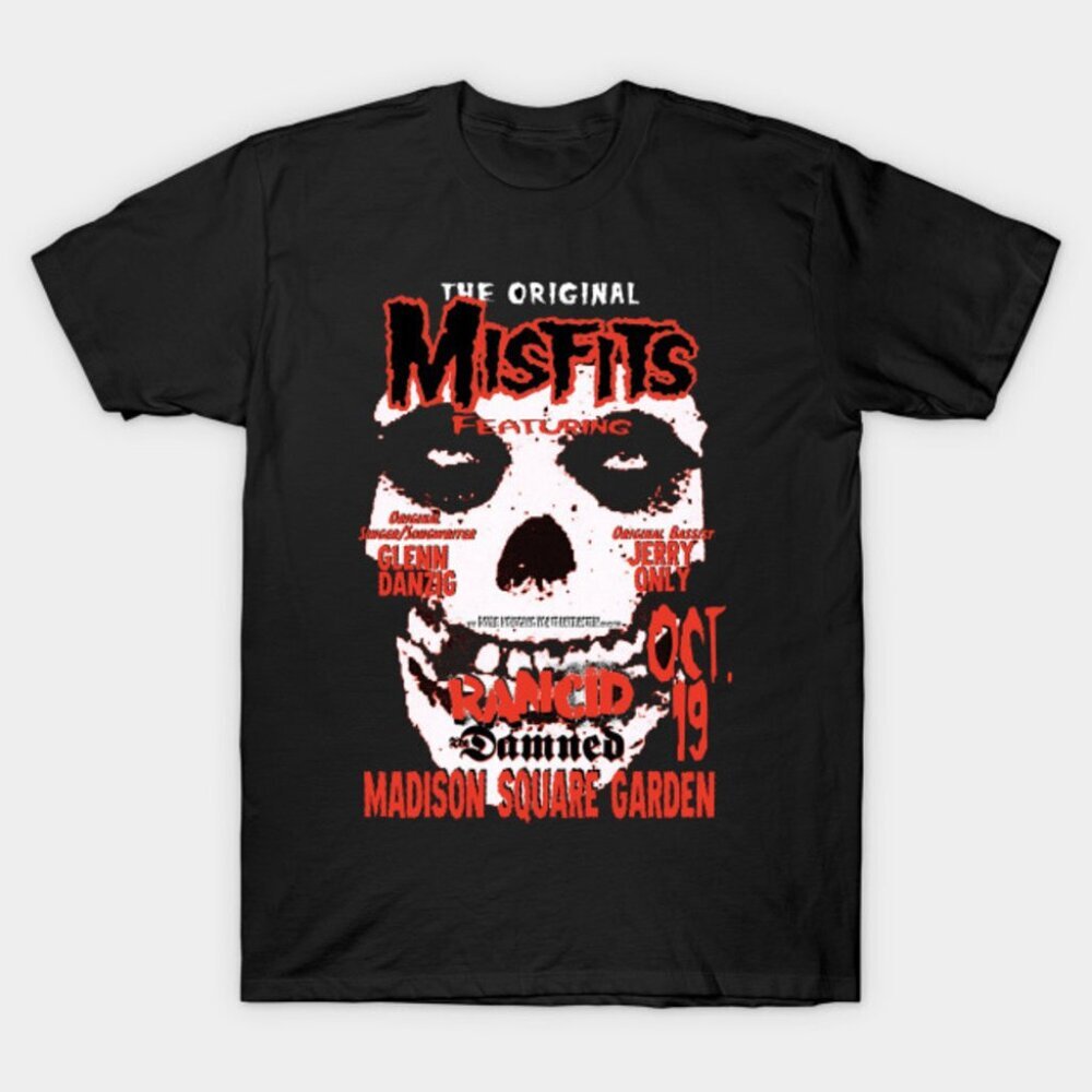 Misfits The Original Skull Logo Classic Punk Graphic T-Shirt  166